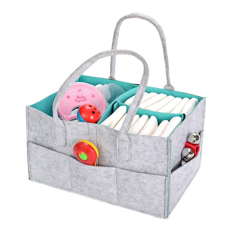 Children's Felt Diaper Storage Bag Baby Miscellaneous Toys Diapers Large Capacity Felt Diaper Bag