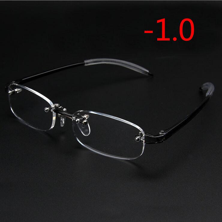 

Frameless Finished Myopic Eyeglasses Men Women Rimless Ultralight Frame Short-Sighted Eyewear Myopia Glasses 100 ~ 400 Degrees
