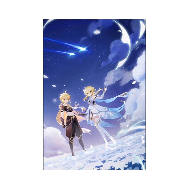 

Аниме Мультфильм Игра Genshin Impact Картина на холсте Печать Настенное искусство Персонаж Плакат Картина Главная Детская комната Украшение Фреска 21cm×30cm NoFrame