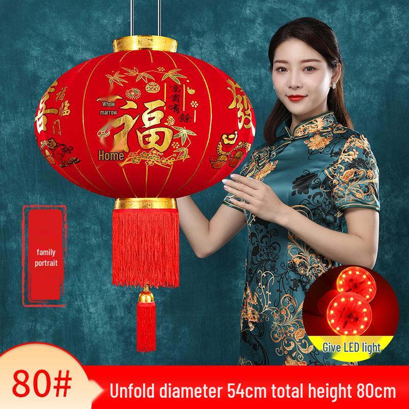 2025 Chinese New Year Large Red Lantern Decoration for Spring Festival & Housewarming, Outdoor Main Entrance.