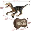 Rechargeable Remote Control Dinosaur Toy for and Children, 5 Channels 2.4G for Boy Girls, Electronic RC Walking Velociraptor