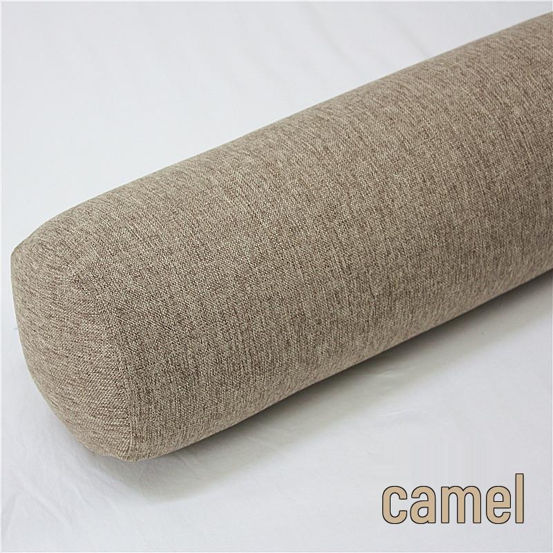 Removable and Washable Leg-Clamping Bolster Pillow - Cylindrical Bed Gap Filler with Imitation Cotton Linen.