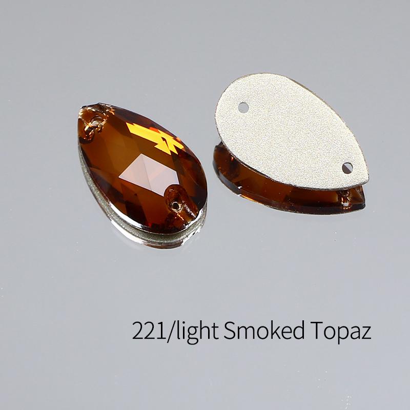 Dongzhou Crystals Sewing Accessories Waterdrop Shape Flatback Rhinestones for Garments & Shoes Crystal Stone Beads