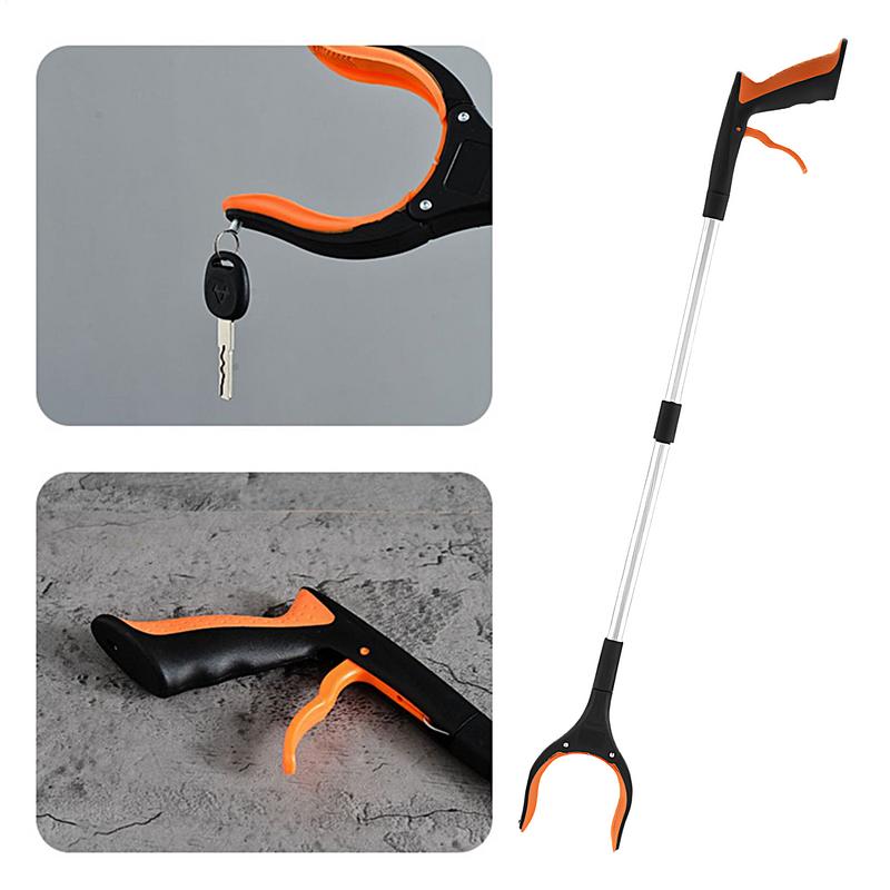 Grabber Tool Trash Picker with Strong Magnetic Tip Deft Claw Reacher Grabber for Elderly Rotating Foldable Gripper
