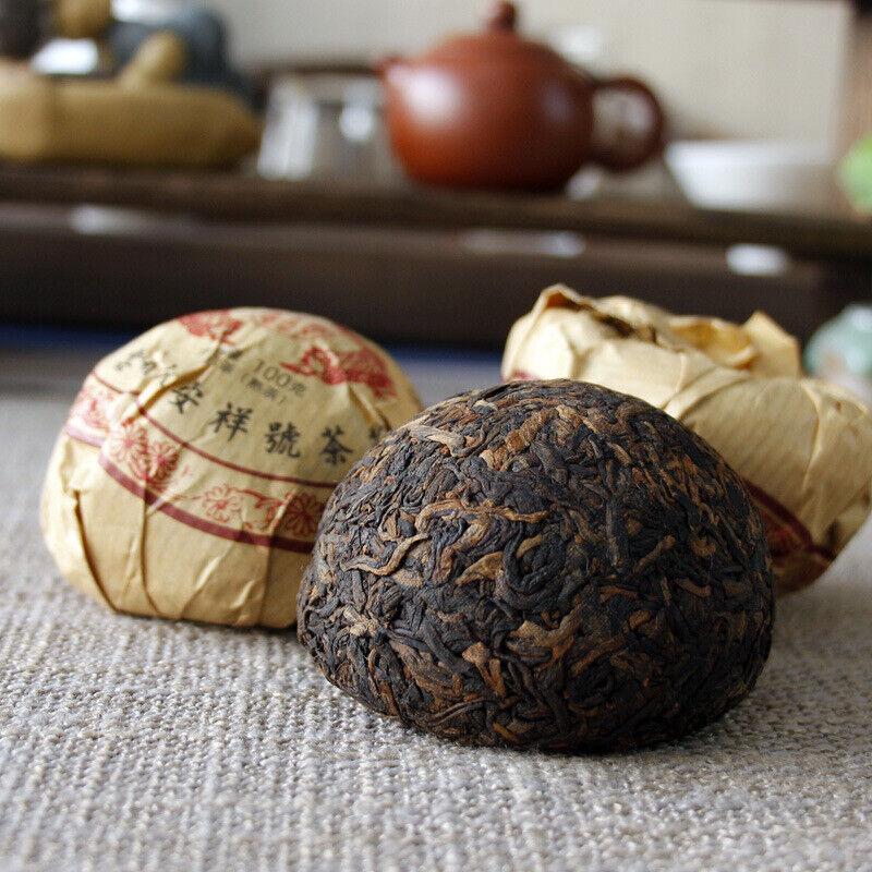 100г чай Юньнань Феникс Туоча Пуэр спелый чай Golden Bud Tuo листья черного чая — фото 9