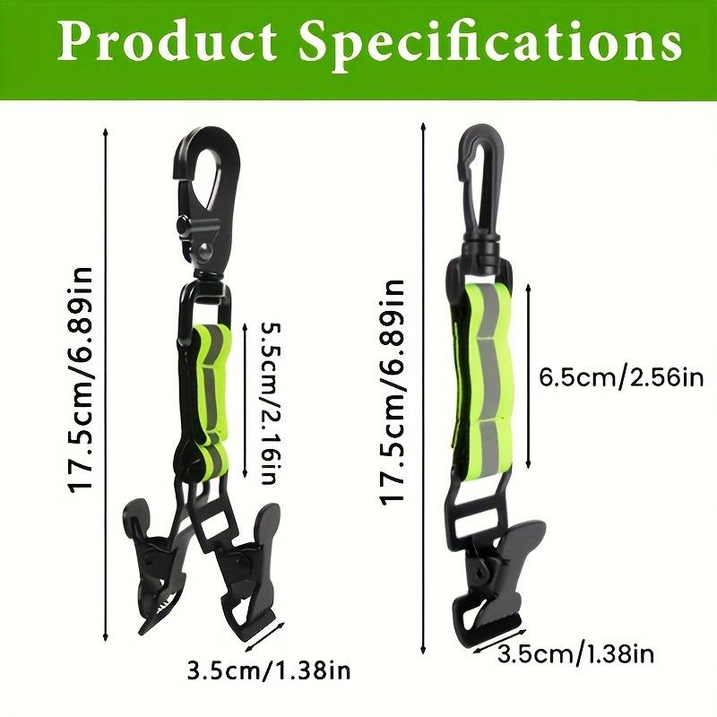 Single Double Clip Glove Clip Universal Outdoor Hanging Clip Firefighter Glove Storage Clip Compact Secure Hold for Camping Hiking Work Gloves