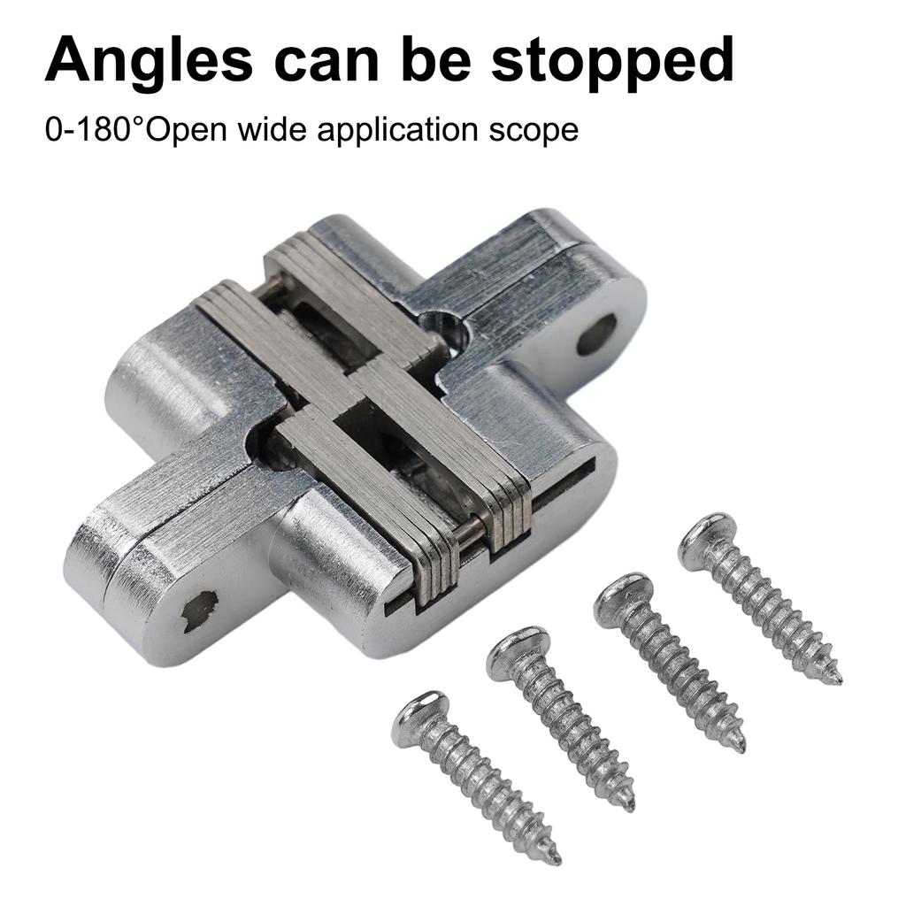 Stainless Steel Invisible Hinge Folding Door Hinge Cross Invisible Hinge Furniture Hardware Accessories Wooden Door Hinge