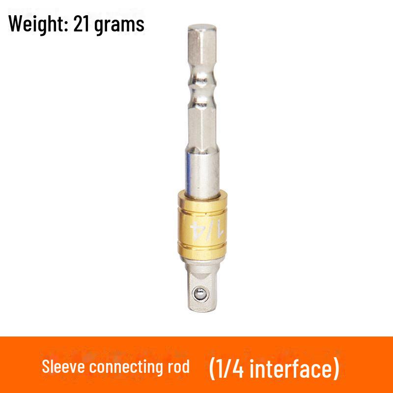 Hex Handle To Square Head Sleeve, Small Air Screwdriver Adapter for Drill Conversion