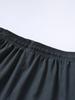 Men's Solid-color Quick-drying Shorts, Casual Slightly Elastic Drawstring Shorts, Suitable for Summer