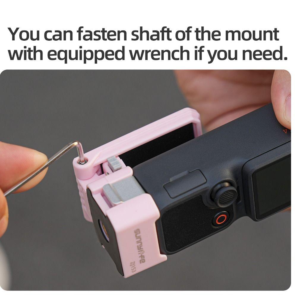 Quick Release Magnetic Clip Mount Lightweight Stable Adapter Holder Adjustable Stand Bracket for DJI Osmo Pocket 4 3