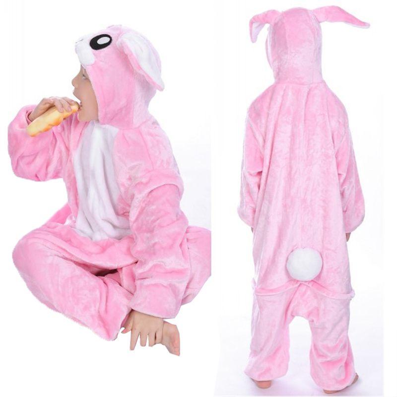 Flanell Tier Pyjama Kinder Cosplay Niedlicher Einteiler Nachtwäsche Party Home Lounge Wear