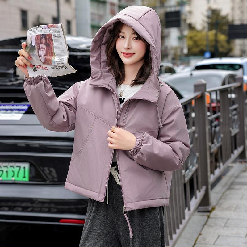 Autumn Winter Thicken Warm Parka Women Casual Sweety Solid Color Big Pocket Loose Hooded Coat Jackets Outwear