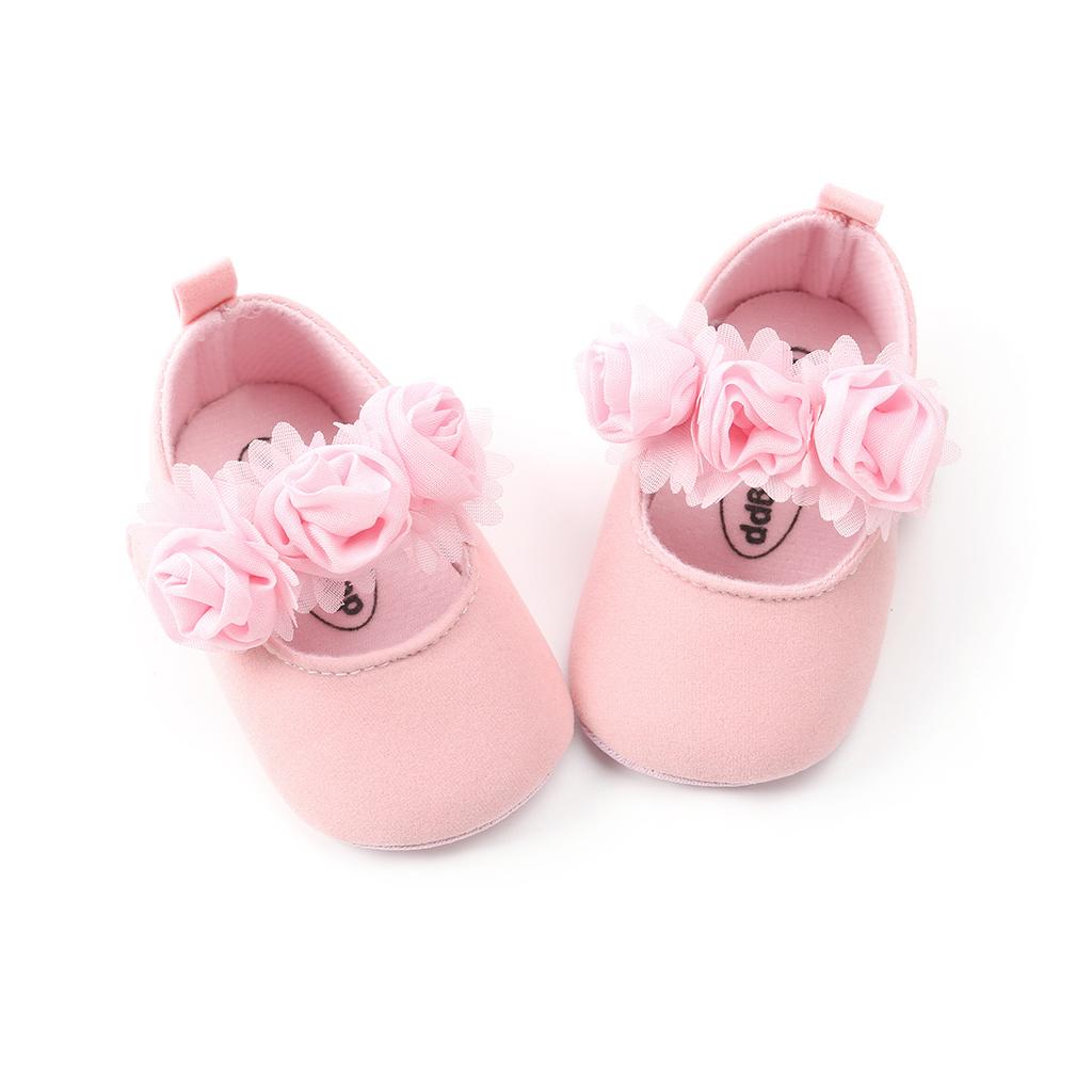 MYGGPP Bright Rose Dětské boty Boty pro princezny Boty pro batole Model s podrážkou z měkké spodní tkaniny