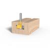 8mm Shank T-Slot Milling Straight Edge Slotting Knife Cutter Router Bits Milling Cutting Handle for Wood Working