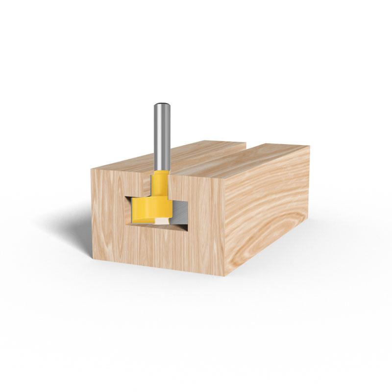 8mm Shank T-Slot Milling Straight Edge Slotting Knife Cutter Router Bits Milling Cutting Handle for Wood Working