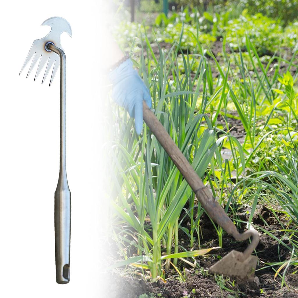 Weed Puller Efficient Comfortable Multifunctional Hand Weeder Tool Stainless Steel for Lawn Yard