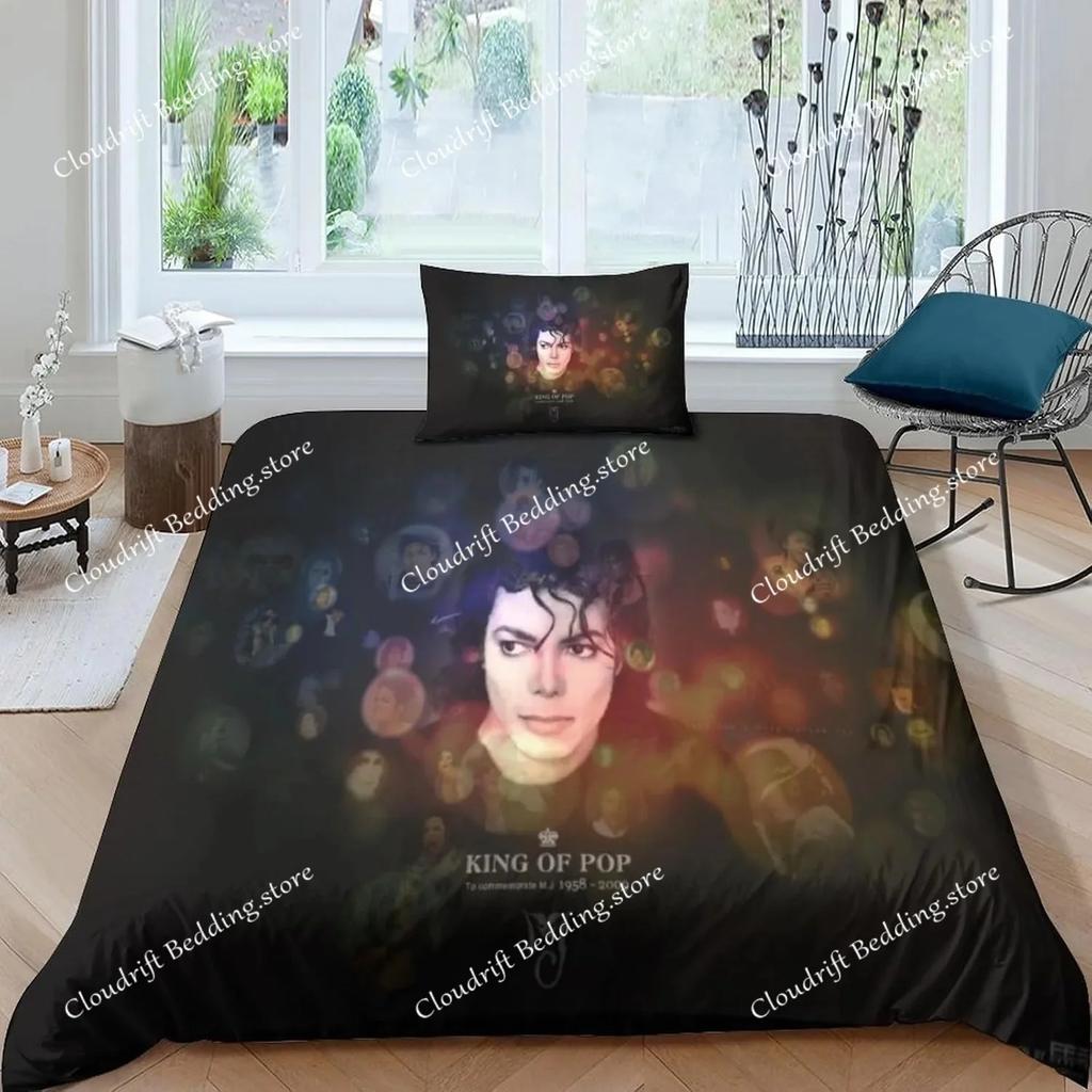 Duvet Cover Michael Jackson 3D Exquisite Digital Printing Bedding Set Comforter Bed Youth Home Decor Adult Boys Gift026