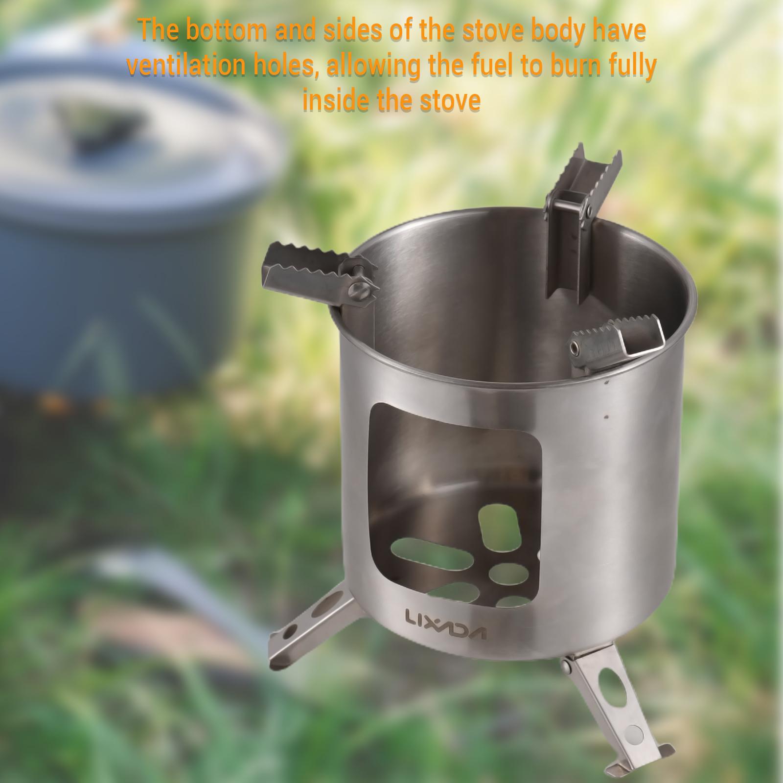 Дровяная печь из нержавеющей стали — фото 4