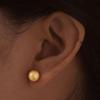 Stainless Steel Jewelry 8mm Simple Ball Women's Earrings Matte Piercing Stud Earrings For Mom Girlfriend Valentine's Day Gift