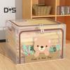 Large Storage Box with Handle Transparent Design Zipper Closure Multi-Function Home Quilt Storage Bag Blanket Clothing Organizer