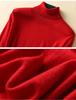 Women's High Neck 100% Pure Wool Sweater - Cashmere Knit Inner Layer Cardigan for Autumn & Winter
