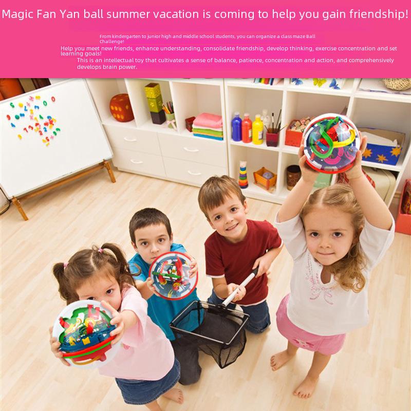 Aikeyou 3D Brain Maze Ball: Large Educational Toy for Children's Concentration and Track Training.
