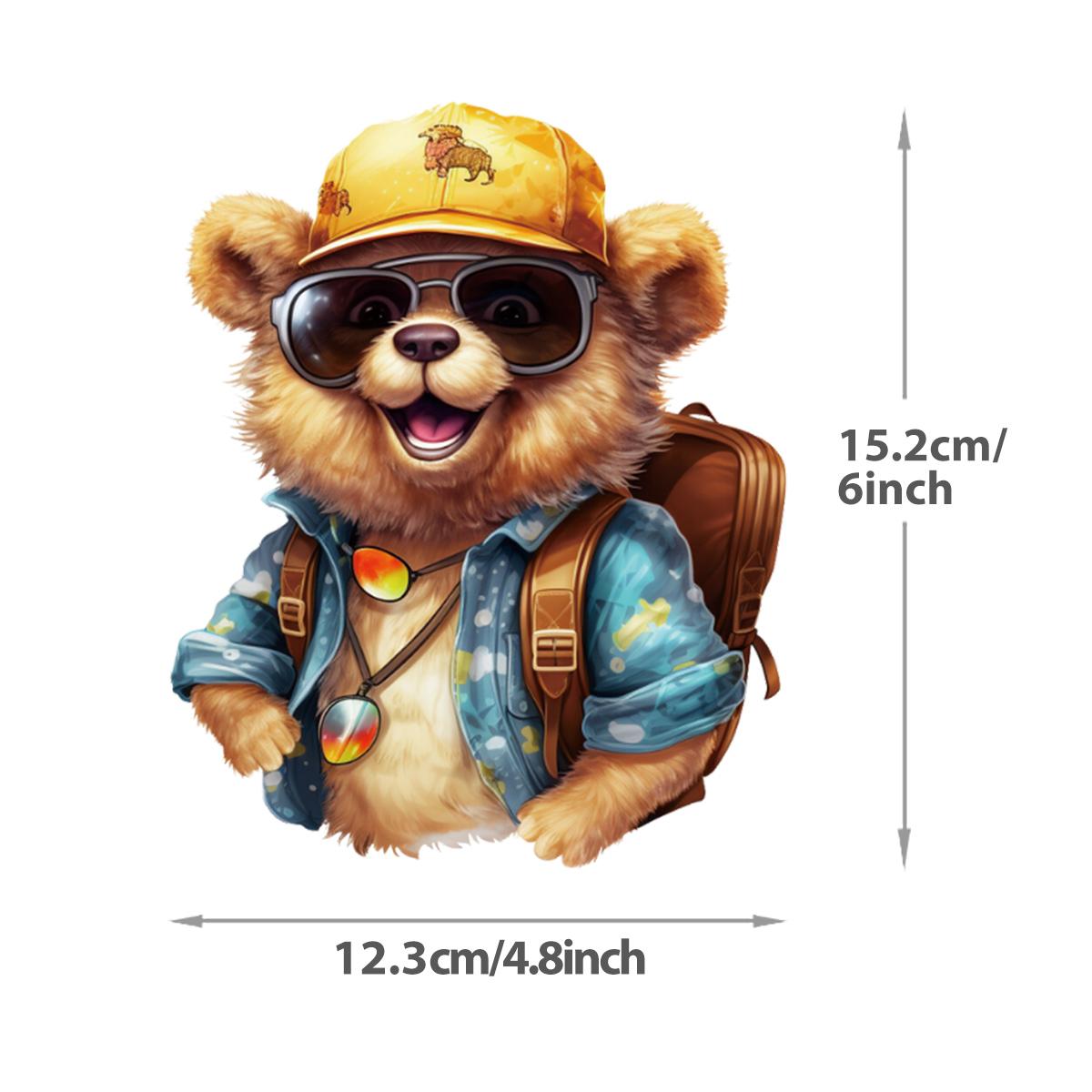 

Милые животные с сумкой, термонашивки DTF с принтом на детской футболке, моющиеся аксессуары для одежды «сделай сам», новые теплопередающие парчи