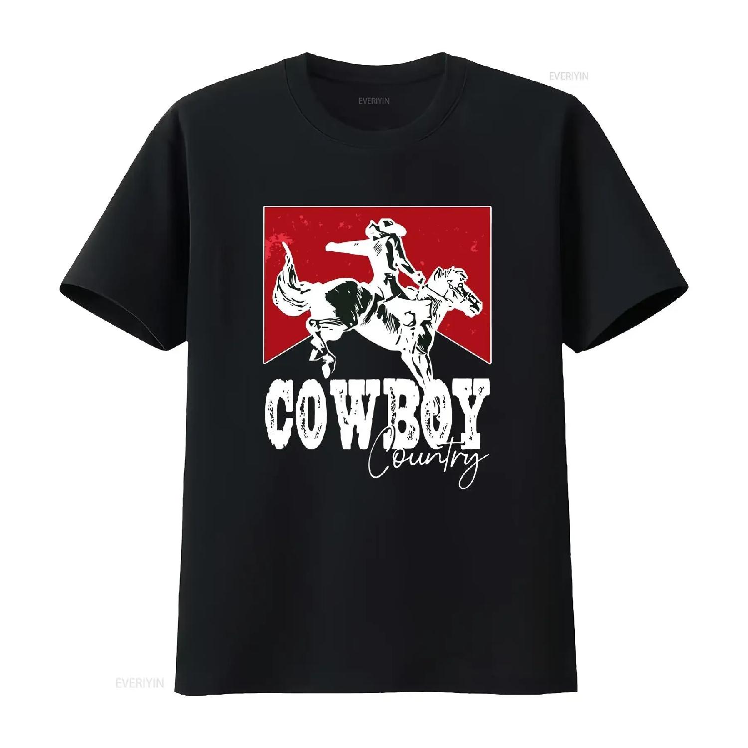 Bucking Bronco SweaT T Shirt Red Cowboy Country Sweater Western Aesthetic Wild West Spirit Rodeo Life Rider vintage Washed S