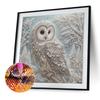 Owl Special Shaped 5D DIY Partial Drill Diamond Painting Kits for Adults Home Decor Diamonds Paintings Gem Art 11.81 X11.81inch