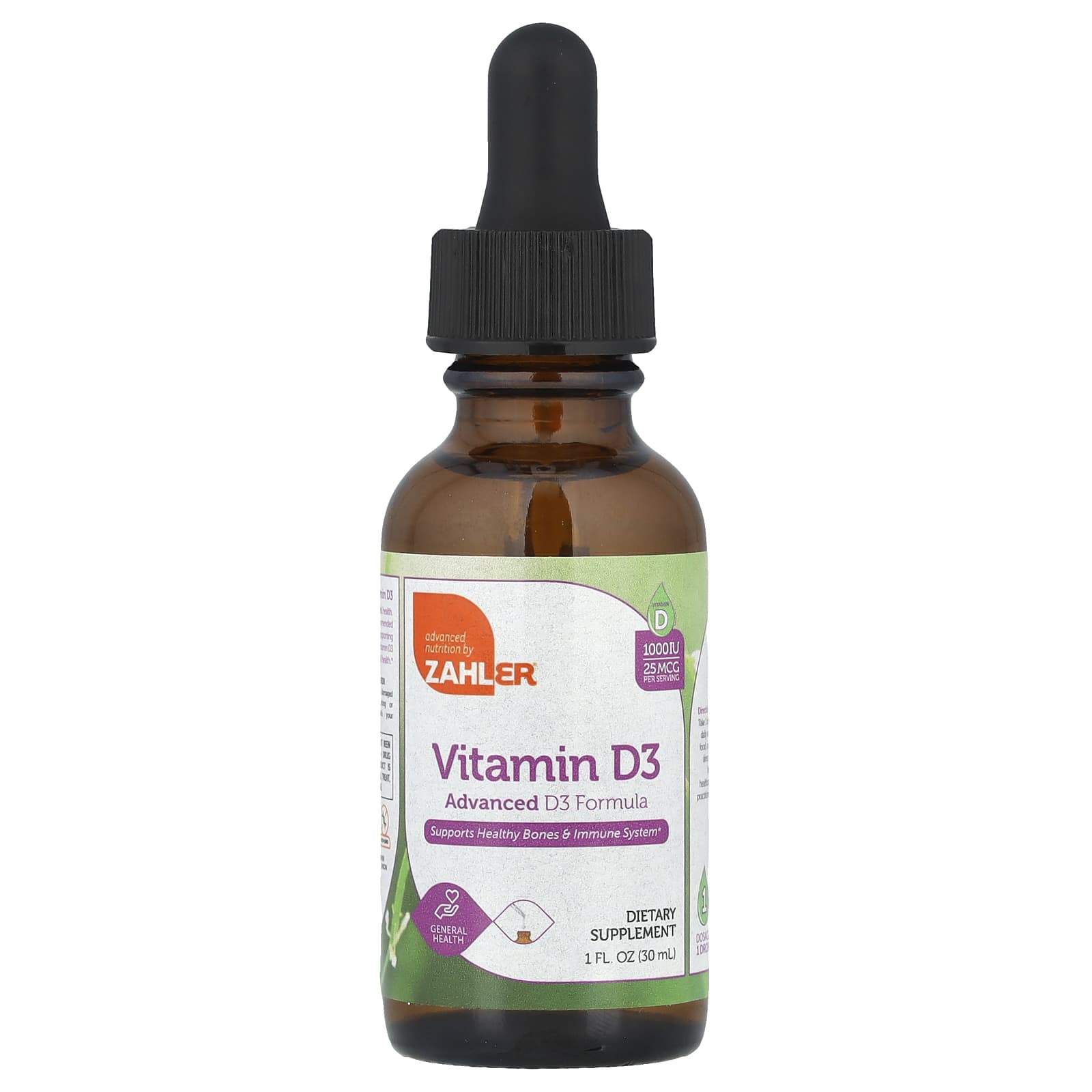 

Vitamin D3, Advanced D3 Formula, 25Mcg(1,000Iu), 30Ml(1Fl Oz)