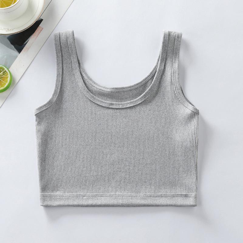 Colorful Anti-Protrusion Mid-Length Tank Top for Teen Girls