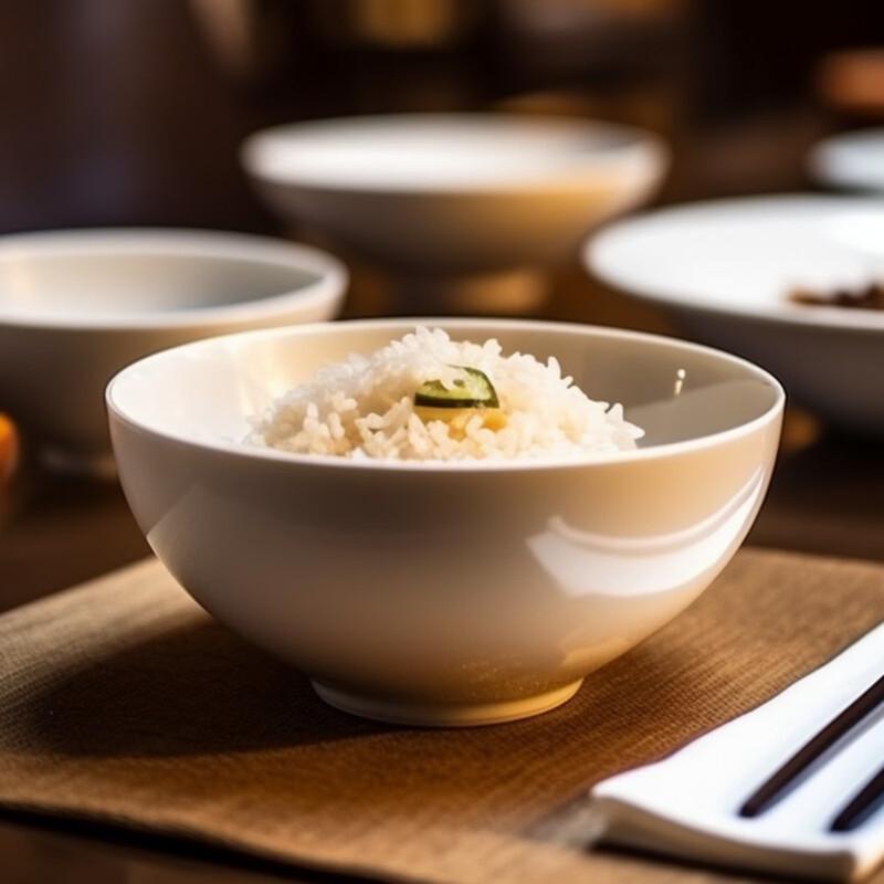 White Ceramic Dining Bowl