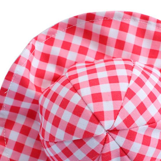 Șapcă pentru animale de companie Model în carouri Protecție solară Moda respirabilă Pălărie pentru pescar pentru animale de companie