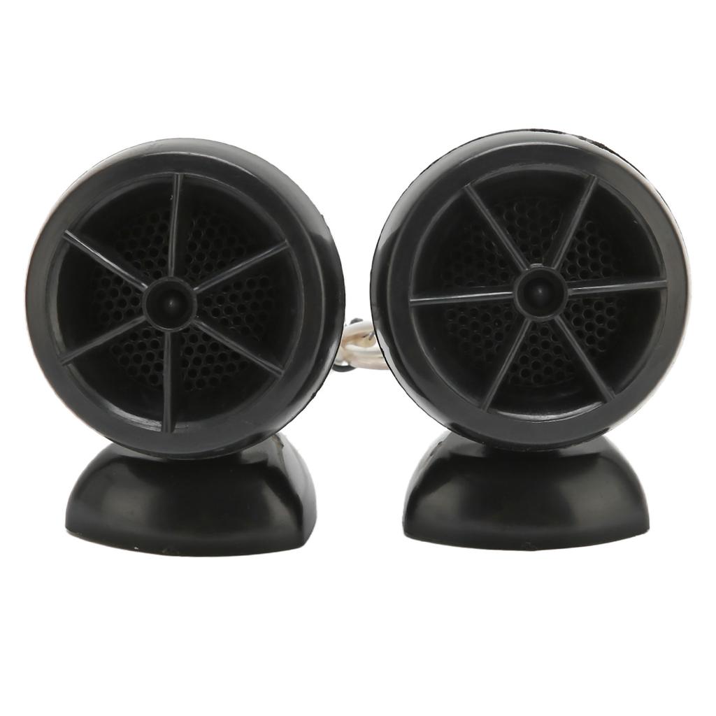 2pcs Dome Tweeter 1200W Loudspeaker High Sensitivity Universal for Car Audio Systems Black