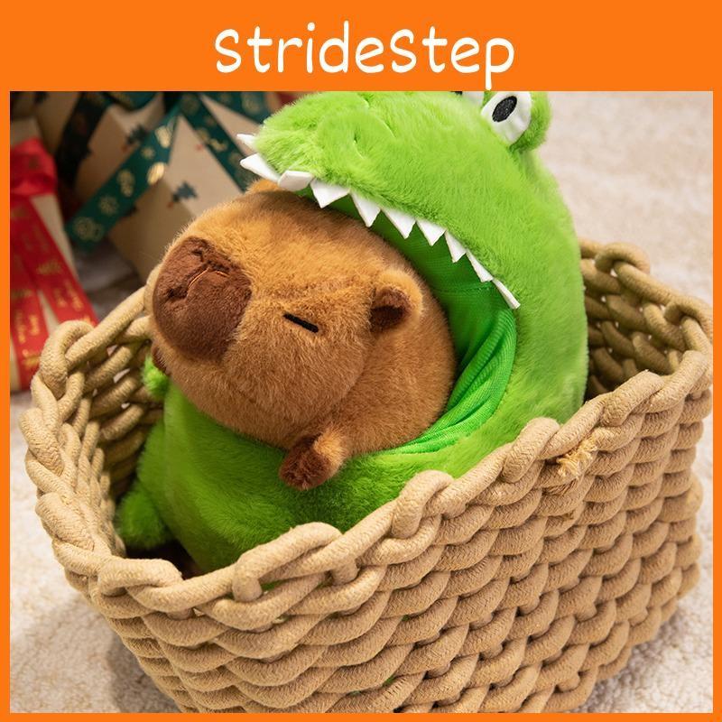 Capybara In Crocodile Suit Plush Doll Soft Stuffed Toy With Pp Filling Cotton