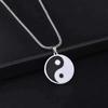 Korean & Chinese Style Titanium Tai Chi Bagua Pendant Necklace - Trendy Hip Hop Accessory for Men