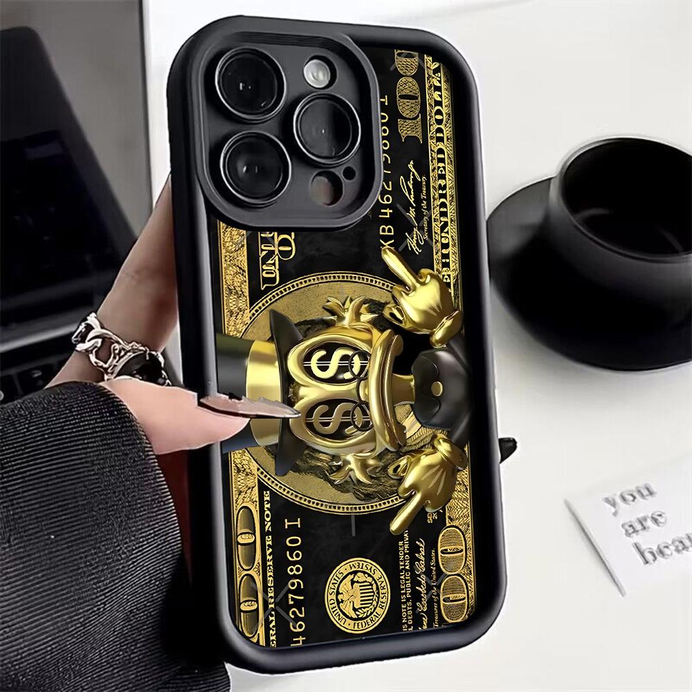 

USD Dollar Design Phone Case For iPhone 17 16 15 14 Pro Max 13 12 11 XS X XR 7 8 Plus 16E 17 Anti-fall Cover iPhone 12 mini
