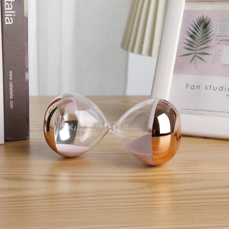 Modern Minimalist 10-Minute Transparent Hourglass Timer Ornament