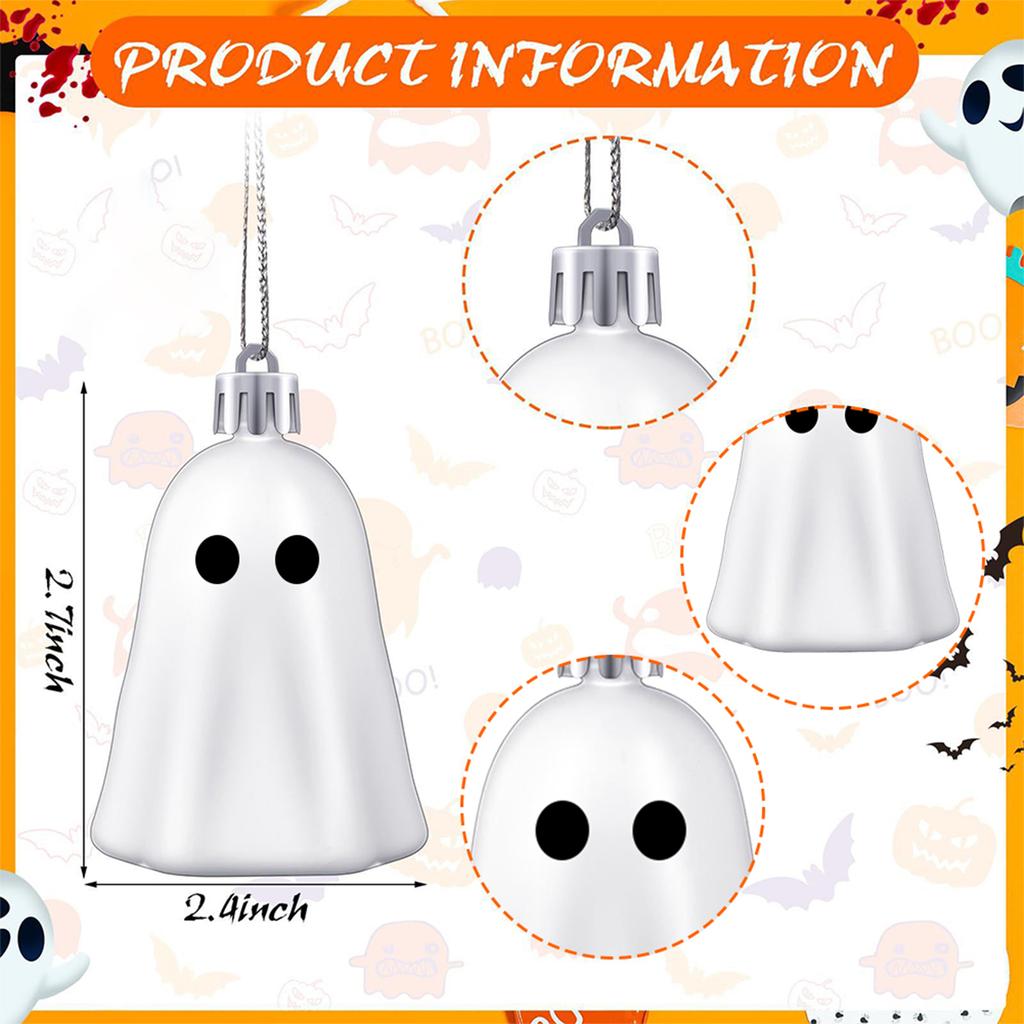 Cute Ghost Decoration Multi-Purpose Halloween Tree Decorations Plastic Ghost Decorative Pendant for Wall Door Handle Tree Branch
