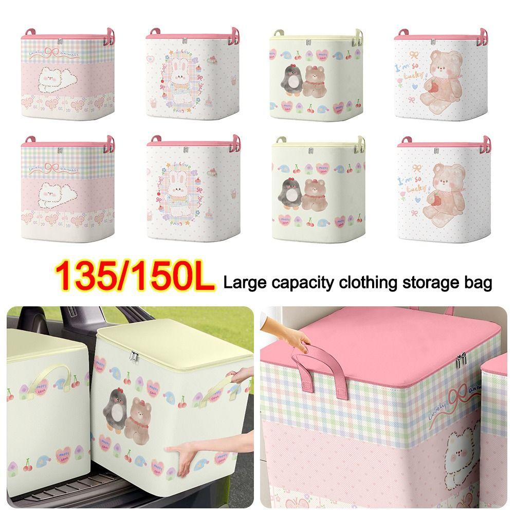 

Storage Containers Folding Storage Baskets with Handles Household Moving Bags for Cupboard C1