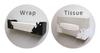Decore Corporation Cat Deco Kitchen Wrap & Tissue Holder, Black, Size Approx. W5.8 D13 H6.5 SL-38457