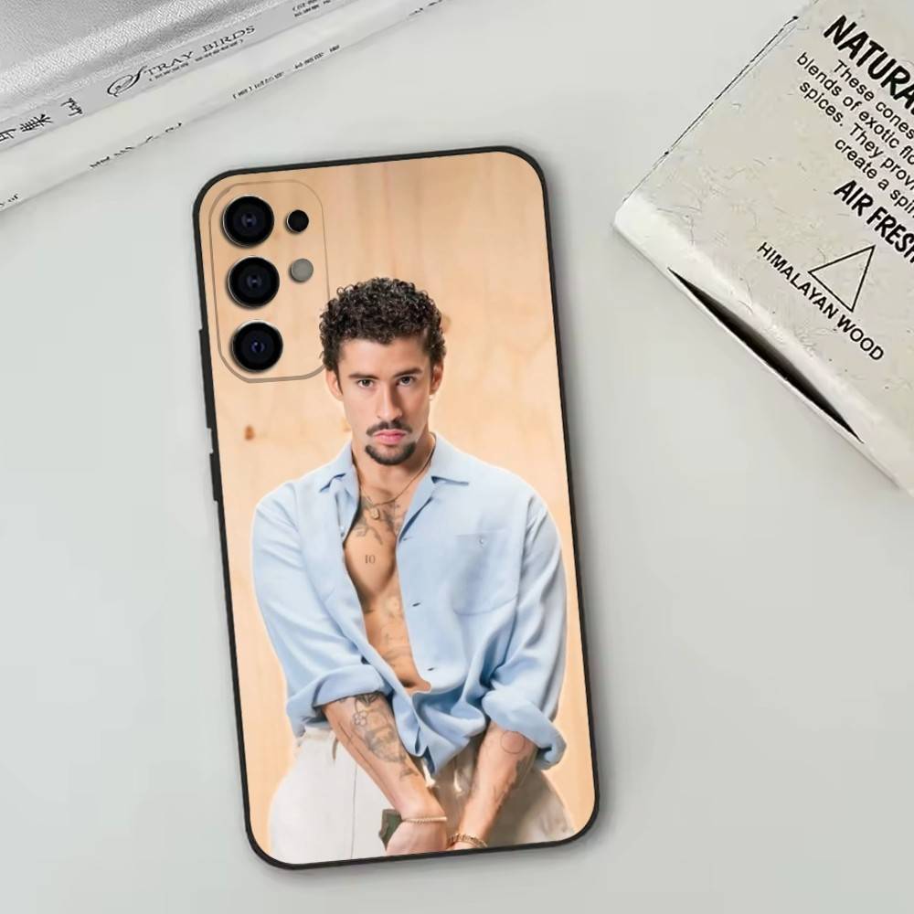 Bad Bunny Phone Case For Samsung S25,S24,S21,S22,S23,S30,Ultra,S20,Plus,Fe,Lite,Note,10,Black Cover