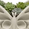 Succulent Plant Container 3D Printed Butterfly Storage Box, Decorative Planter, Desktop PLA Flower Pot Organizer Tray for Jewelry, Candy, Home