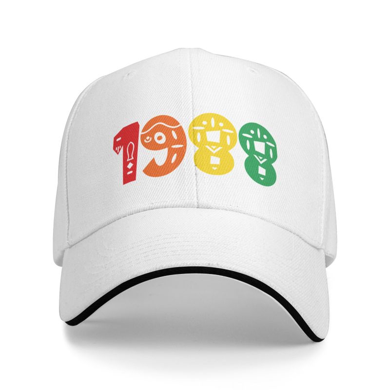 

Бейсболка в стиле ретро 1988 года на день рождения для женщин унисекс, регулируемая шляпа для папы, производительность Baseball Cap