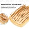 1 Pc Natural Bamboo Comb Paddle Detangling Hairbrush , Scalp massage comb , Wide-tooth comb No Bristle , Suit for Women Men Kids