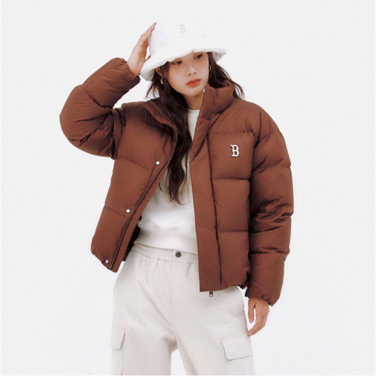 New MLB FW24 Down Jacket Unisex Dark Brown 3ADJB0736-43BRD