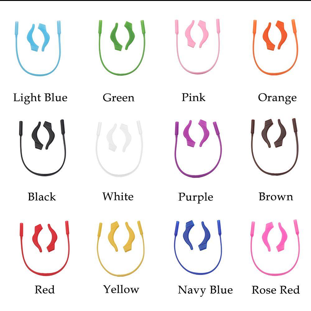 Top Elegent Eyewear Accessories Sports Eyeglass Lanyard Silicone Glasses Chain Ear Hooks Glasses Strap