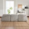 Modular Compression Sofa, Chenille Fabric, Filled with 30D High-Resilience Foam. Easy To Move, Non-Slip Base, Ideal for Living Room - Gray