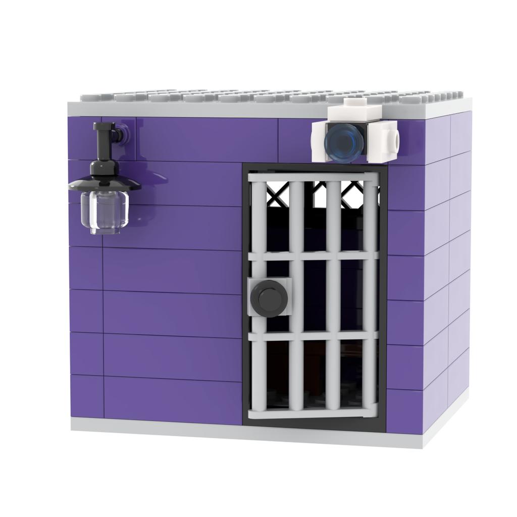 Jail Prison Cell Police Thief Building Blocks Toy Collection Kids Assembly Classic Brick Souvenir Decoration