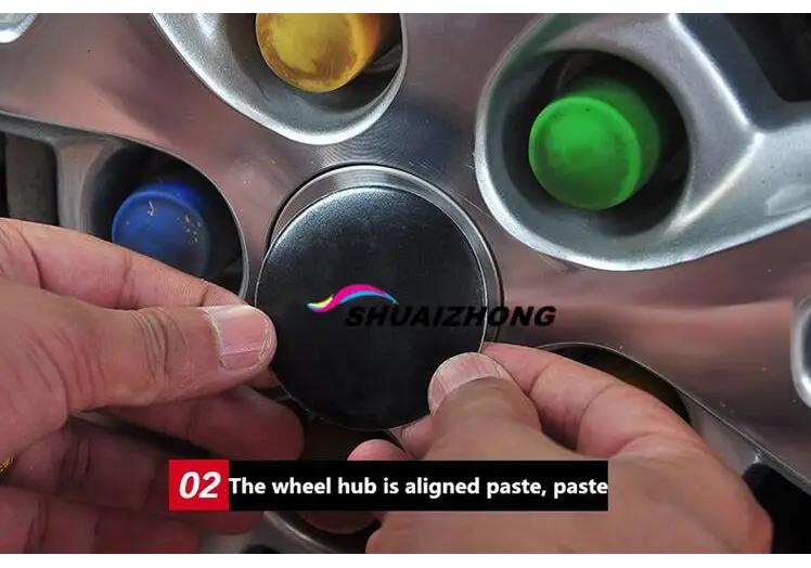 4pcs 3D 56mm 60mm 65mm 70mm 75mm For Skoda Car emblem Wheel hub Center Cap Badge covers QT1 sticker Decals Styling accessories